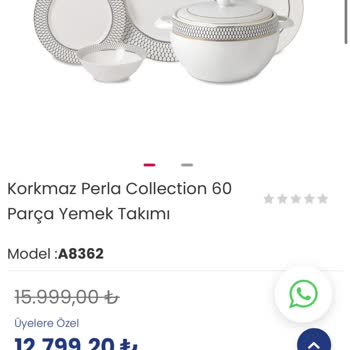 Korkmaz Mutfak Eşyaları  Yemek Takımında İlk Kullanımda Çizikler Oluştu!