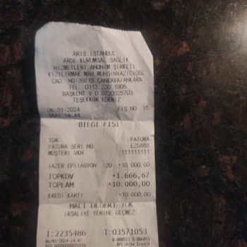 Aris Çukurambar Vip Paramı Alamıyorum Hizmet Almadığım Halde...