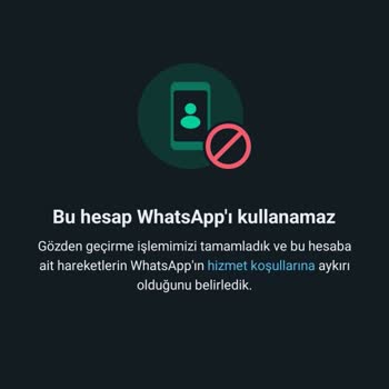 WhatsApp Gereksiz Ban