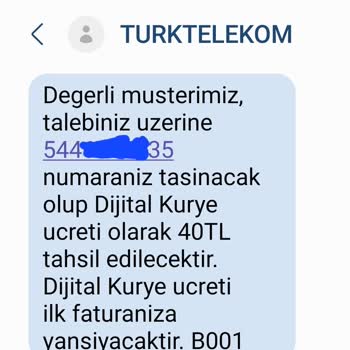 TT Mobil Kurye Ücreti Sorunu