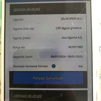 Axa Sigorta Para İadesi Yapmıyor