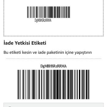 Amazon İade Kodu Vermiyor