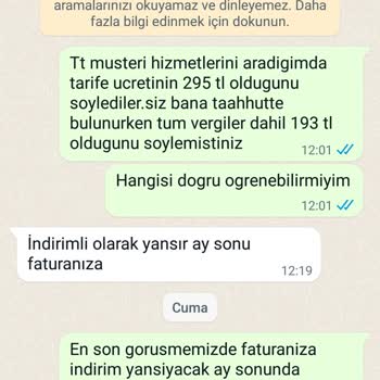 Avkom İletişim Avkom İletisim Farklı Tarife Haksiz Kazanç Muhatap Yok
