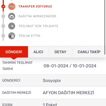 Kargomsende Kargo Teslim Edilmedi