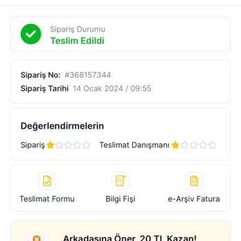 Migros Gelmeyen Ürünün Parasının Alınması