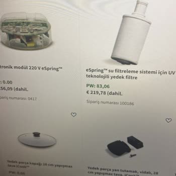 Amway Su Arıtma Cihazı Filtresi