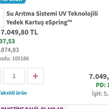 Amway Su Arıtma Cihazı Filtresi