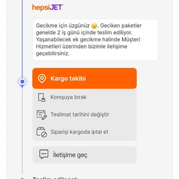 Hepsijet 3 Gündür Kargomu İletmedi