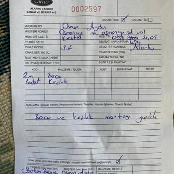 Alarko Carrier Doğalgaz Tesisatı Montajında Yaşanan Sorunlar