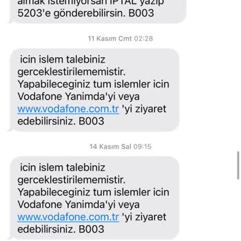Problem Yaratıp Çözemeyen Vodafone