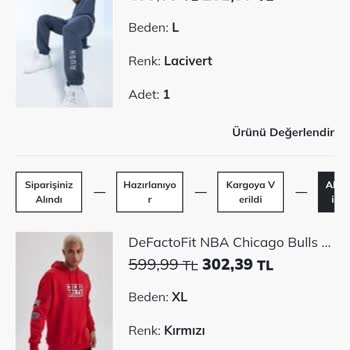 DeFacto Yanlış Ürün Geldi