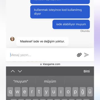 Klasgame Alışveriş Hayal Kırıklığı: Geç Ve Hatalı VP Kodu