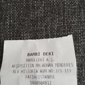 Bambi Ayakkabı Historia AVM Bambi Harley Bot Şikayeti