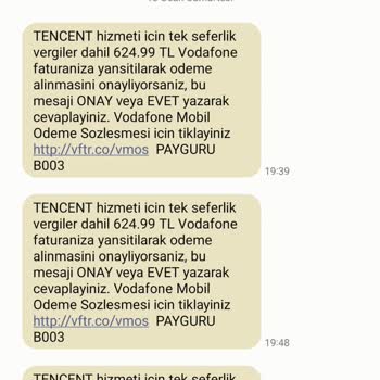 Tencent Games Ve Vodafone Türkiye Ortak Haksiz Kazanç