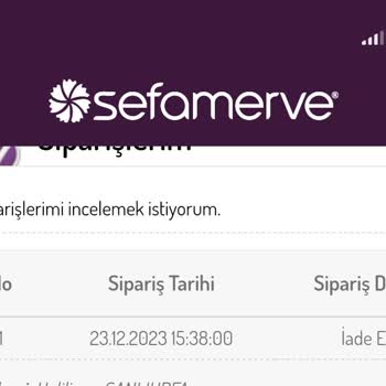 Sefamerve İadesi Gerçekleşmedi Çözüm Bekliyorum