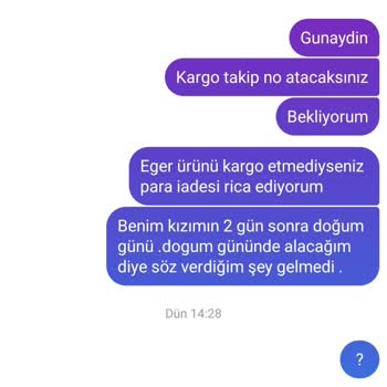 Kids Zonia Fotoğraf Makinesi Kargosu Ve İade Sorunu