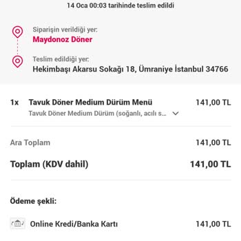 Yemeksepeti Paramı Aldı, Yemeğimi Getirmedi