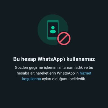 WhatsApp Hesabım In Engellenmesi