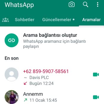 WhatsApp'tan +62 Ülke Kodu İle Gelen Görüntülü Arama