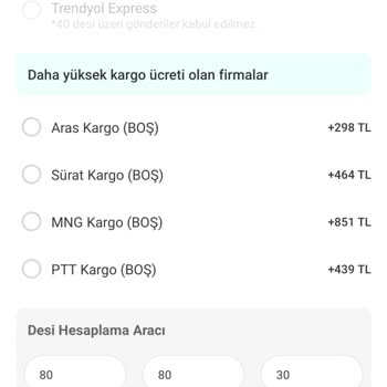 Dolap 350 TL'lik Ürün İçin 850 TL Ek Kargo Ücreti Çıkarıyor!