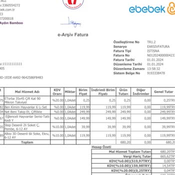 ebebek Mağazada Yazan Ve Faturada Yazan Fiyat Arasındaki Fark