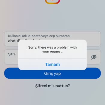 Instagram'a Giriş Yapamıyorum