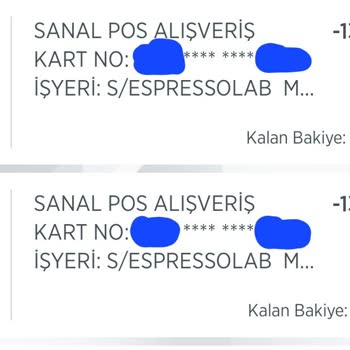 Espressolab 2 Kere Ücret Tahsil Edilmesi Ve Arkasında Durulmaması
