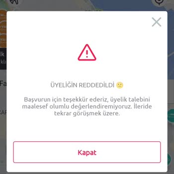 Tiktak Üyeliğim Haksız Yere Reddedildi