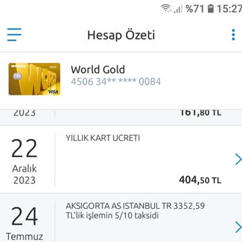 Yapı Kredi Bankası Kredi Kartı Yıllık Aidatları İadesi