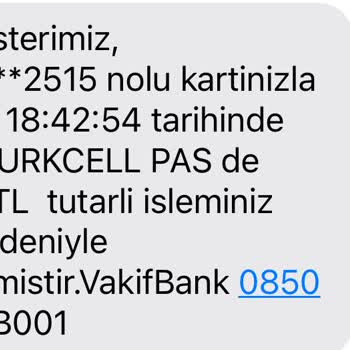 VakıfBank Güvenlik Gerekçeli Alışveriş Engeli