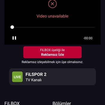 Filbox Yayın Ve Site Sıkıntıları