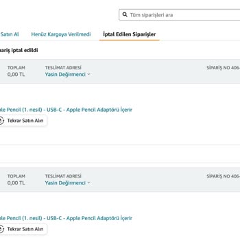 Amazon Keyfine Göre Sipariş İptal Ediyor