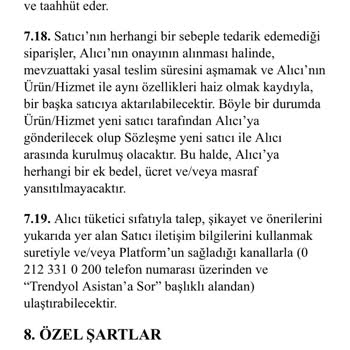 Trendyol Satıcı Ürün İptal