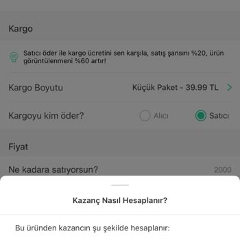 Dolap Komisyon Ücreti