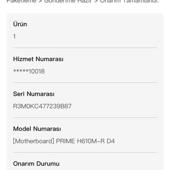 Asus Servisi Kargo Sorunu