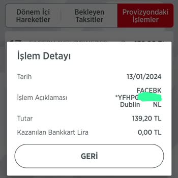 Instagram (Facebook&meta) Hesabımdan İzinsiz Para Çekilmesi