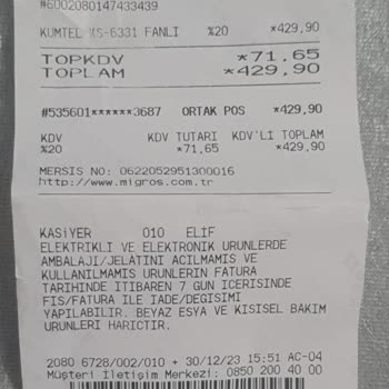 Kumtel Isıtıcı Fan Çalışmıyor