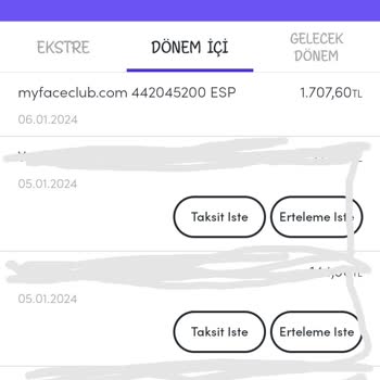 Myfaceclub Şüpheli İşlem