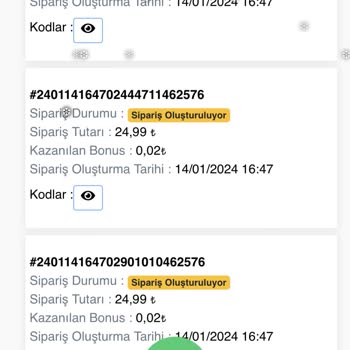 Vatan Game Sipariş Oluşturuluyor Diyor