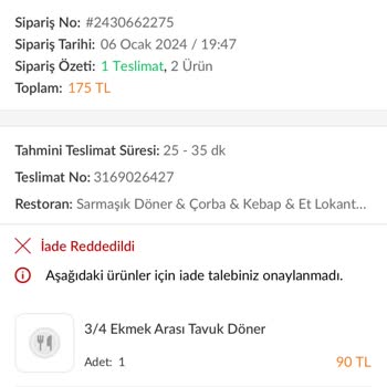 Trendyol Yemek Haksız Kazanç Elde Ediyor