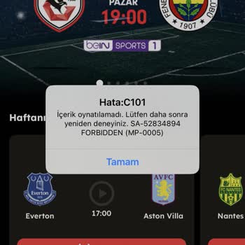 TOD Tv Hiçbir Şekilde Ne TV Den Ne Mobilden Maç İzleyemiyorum