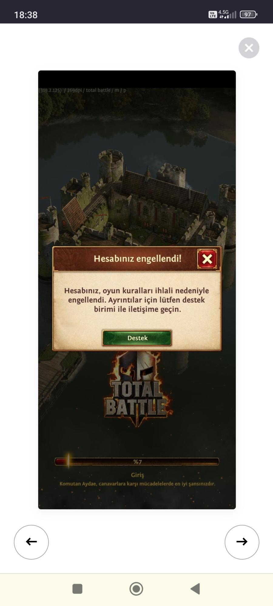 Google Play Total Battle O Kadar - Şikayetvar