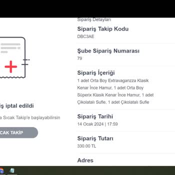 Domino's İnternetten Sipariş Sorunu