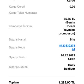 YKMkitap Siparişimi 24 Gündür Kargoya Verilmedi