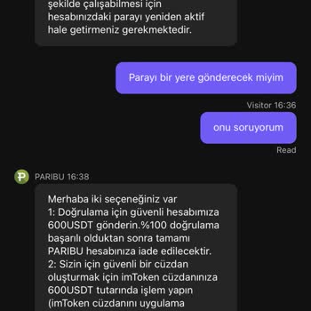 Paribu Para Yatırma Talebi Şaibesi