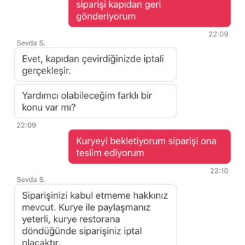 Yemeksepeti Sipariş İadesi Ve Müşteri Hizmetleri Sorunları