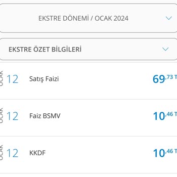 Denizbank Satış Faizi, Faiz BSMV, KKDF Borçlandırması