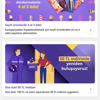 Getir'de Kampanya Hayal Kırıklığı