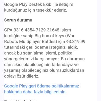 Playstore Şikayet Var