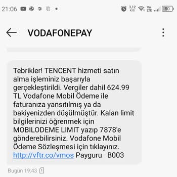 Vodafone İzinsiz Mobil Ödeme Mağduriyeti